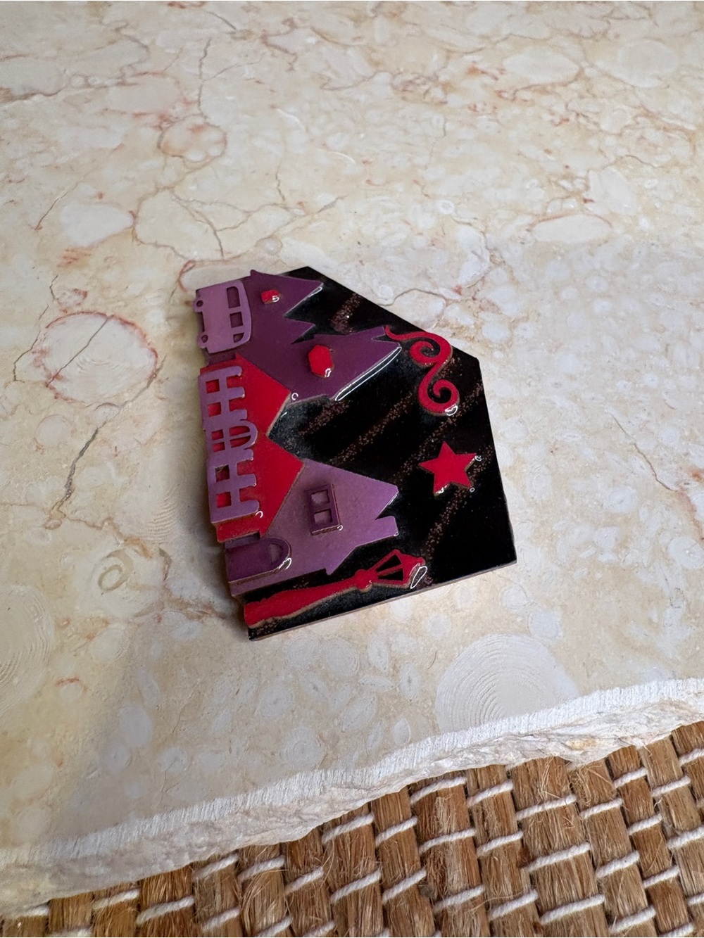 Vintage House Pins by Lucinda Nightime Neighborhood Brooch - Picture 2 of 4